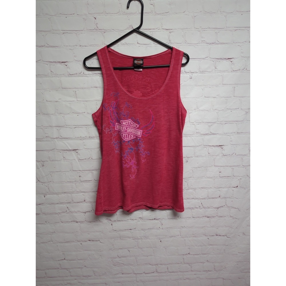 Harley-Davidson Baby Doll Bar & Shield Burnout Sleeveless Tank 2XL EUC 091
